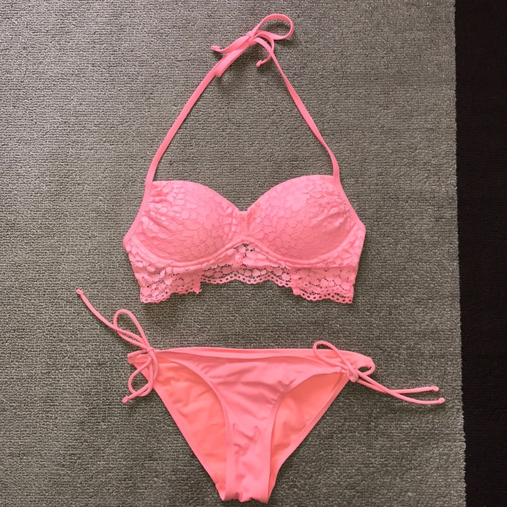 CORAL PINK BATHING SUIT